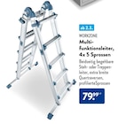 Multifunktionsleiter, 4x 5 Sprossen von WORKZONE im aktuellen ALDI SÜD Prospekt für 79,99 €