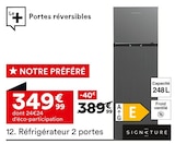 Réfrigérateur 2 portes - SIGNATURE - But à Allauch Réfrigérateur 2 portes - SIGNATURE en promo chez But Allauch à 349,99 €