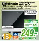 Dunstabzugshaube RBHVP 63 LM K Angebote von Bauknecht bei expert Fulda für 249,00 €