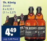 Zwickl im Angebot bei Getränkewelt in Witten Zwickl Angebote von Th. König bei Getränkewelt Witten für 4,49 €