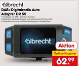 DAB+Digitalradio Auto Adapter DR 55 Angebote von albrecht bei Netto Marken-Discount Brandenburg für 62,99 €