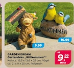 Gartendeko Willkommen Kuh von GARDEN DREAM im aktuellen Netto mit dem Scottie Prospekt