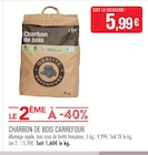 Charbon de bois - CARREFOUR - Supermarchés Match à Libercourt Charbon de bois - CARREFOUR en promo chez Supermarchés Match Libercourt à 5,99 €