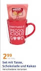 Set mit Tasse, Schokolade und Kakao bei Action im Ruppichteroth Prospekt für 2,99 €