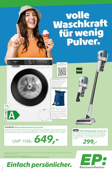 Aktueller EP: Prospekt "volle Waschkraft für wenig Pulver." Seite 1 von 6 Seiten für Frankfurt