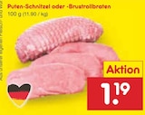 Netto Marken-Discount Luhe-Wildenau - Puten-Schnitzel Angebot im Prospekt Puten-Schnitzel bei Netto Marken-Discount im Luhe-Wildenau Prospekt für 1,19 €