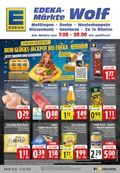 Aktueller EDEKA Discounter Prospekt in Osnabrück und Umgebung, "Aktuelle Angebote" mit 24 Seiten, 16.02.2026 - 21.02.2026
