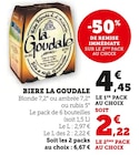 Biere - La Goudale en promo chez U Express Vitry-sur-Seine à 2,22 €