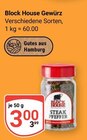 Gewürz im Angebot bei GLOBUS in Wolfenbüttel Gewürz Angebote von Block House bei GLOBUS Wolfenbüttel für 3,00 €