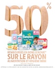 50% remboursés en bons d'achat sur le rayon alimentation et hygiène bébé (hors laits infantiles) à Intermarché dans Villemagne-l'Argentière