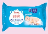 Lingettes bébé douceur visage et corps x80 - Netto en promo chez Netto Lingettes bébé douceur visage et corps x80 - Netto dans le catalogue Netto
