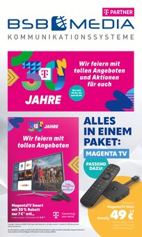 BSB mobilfunk Prospekt 30 JAHRE mit 12 Seiten