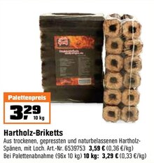 Hartholz-Briketts bei OBI in Pinneberg Hartholz-Briketts im Angebot bei OBI Pinneberg für 3,59 €