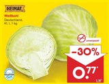 Weißkohl von HEIMAT im aktuellen Netto Marken-Discount Prospekt für 0,77 €