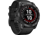 FENIX 7 X PRO SOLAR Smartwatch Silikon, 127-210 mm, Schwarz/Schiefergrau bei MediaMarkt Saturn im Kirchheim Prospekt für 699,99 €