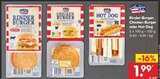 Rinder-Burger, Chicken-Burger oder Hot-Dog von American Style im aktuellen Netto Marken-Discount Prospekt für 1,99 €