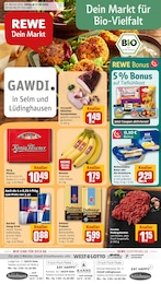 REWE Prospekt "Dein Markt" für Selm, 26 Seiten, 17.03.2025 - 22.03.2025