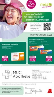 Aktueller mea - meine apotheke Prospekt "Unsere Juli-Angebote" für München Aktueller mea - meine apotheke Prospekt für München mit Seiten