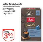 Barista Kapseln im Angebot bei GLOBUS in Wetzlar Barista Kapseln Angebote von Melitta bei GLOBUS Wetzlar für 3,99 €