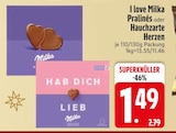 Pralinés oder Hauchzarte Herzen von I love Milka im aktuellen EDEKA Prospekt für 1,49 €