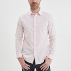 Chemise stretch manches longues rose clair homme dans le catalogue La Halle
