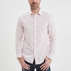 Chemise stretch manches longues rose clair homme dans le catalogue La Halle