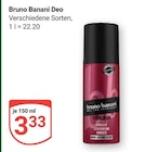 Deo im Angebot bei GLOBUS in Bruchsal Deo Angebote von Bruno Banani bei GLOBUS Bruchsal für 3,33 €