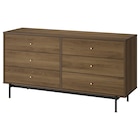 Kommode mit 6 Schubladen braun Nussbaumnachbildung von RÅDMANSÖ im aktuellen IKEA Prospekt