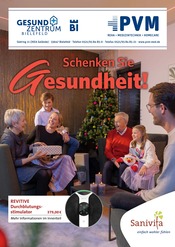 Aktueller PVM GmbH  Patienten Versorgung Management Sanitätshaus Prospekt in Rheda-Wiedenbrück und Umgebung, "Schenken Sie Gesundheit!" mit 6 Seiten, 13.11.2024 - 31.01.2025