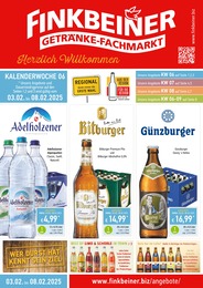 Getränkemarkt Prospekt von Finkbeiner in Wiesensteig Aktueller Finkbeiner Getränkemärkte Prospekt für Wiesensteig: Herzlich Willkommen mit 10} Seiten, 03.02.2025 - 01.03.2025