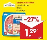 Aktuelles Salami-Aufschnitt Angebot bei Netto Marken-Discount in Leverkusen ab 1,29 €