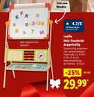 Holz-Standtafel doppelseitig von Lupilu für 29,99 € bei Lidl im Angebot Holz-Standtafel doppelseitig von Lupilu im aktuellen Lidl Prospekt