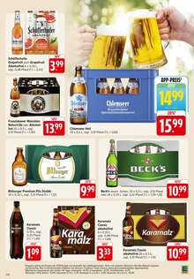 Bier im aktuellen EDEKA Prospekt (Albstadt) Bier im EDEKA Prospekt "Aktuelle Angebote" mit 46 Seiten (Albstadt)