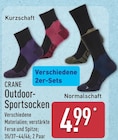 Outdoor-Sportsocken von CRANE im aktuellen ALDI Nord Prospekt für 4,99 €