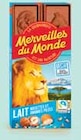 Chocolat au lait noisettes et amandes pilées - MERVEILLES DU MONDE en promo chez Intermarché Lille à 0,81 €