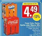 Aktuelles Coca Cola, Fanta, Sprite oder Mezzo Mix Angebot bei WEZ in Löhne ab 4,49 €