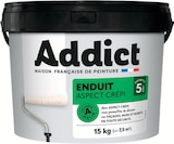 Enduit exterieur aspect crepi 15 kg blanc - ADDICT en promo chez Intermarché Hyper Enduit exterieur aspect crepi 15 kg blanc - ADDICT dans le catalogue Intermarché Hyper