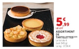 Assortiment de Tartelettes - U Express à Drancy Assortiment de Tartelettes en promo chez U Express Drancy à 5,99 €