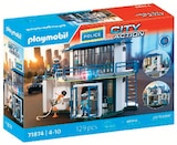 Poste de police avec salle de recherches - PLAYMOBIL en promo chez Super U Sète à 44,99 €