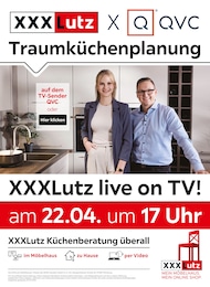 XXXLutz Möbelhäuser Prospekt für Passau: "XXXLutz x QVC Traumküchenplanung", 2 Seiten, 15.04.2024 - 22.04.2024