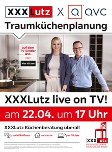 XXXLutz Möbelhäuser Holzgerlingen Prospekt "XXXLutz x QVC Traumküchenplanung" mit 2 Seiten