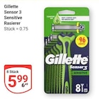 Sensor 3 Sensitive Rasierer im Angebot bei GLOBUS in Weinheim Sensor 3 Sensitive Rasierer Angebote von Gillette bei GLOBUS Weinheim für 5,99 €