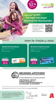 Aktueller mea - meine apotheke Prospekt "Unsere Oktober-Angebote" Seite 1 von 4 Seiten für Strasburg