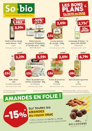 Catalogue So.bio à Colombes, avec 1 page Prospectus So.bio à Colombes, "LES BONS PLANS", 1 page, 26/05/2025 - 29/06/2025