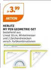 My Pen Geometrie-Set im Müller Prospekt My Pen Geometrie-Set von Herlitz im aktuellen Müller Prospekt für 3,99 €