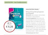 GAVISCON DUAL bei LINDA im Bad Krozingen Prospekt für 9,28 €