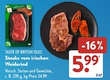 Steaks vom irischen Weiderind Angebote von TASTE OF BRITISH ISLES bei ALDI SÜD Siegen für 5,99 €