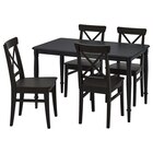Aktuelles Tisch und 4 Stühle schwarz/braunschwarz Angebot bei IKEA in Göttingen ab 368,96 €