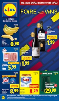 Prospectus Lidl de la semaine "FOIRE AUX VINS" avec 1 pages, valide du 06/03/2025 au 12/03/2025 pour Saint-Avertin et alentours