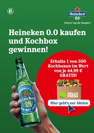 Heineken Prospekt: "Heineken 0.0 kaufen & HelloFresh Box gewinnen.", 3 Seiten, 18.01.2023 - 12.03.2023